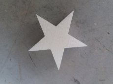 STAR1 /3cm Star in polystyrene , thickness 3cm