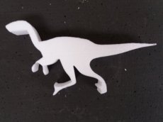 Dinosaurus in piepschuim, dikte 5cm