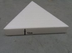 15cm Driehoekige taartdummies, hoogte 12cm