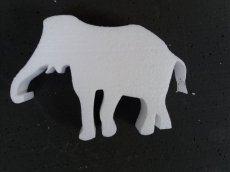 Olifant in piepschuim, dikte 5cm