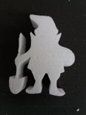 Gnome3 /3cm Gnome in styropor, 3cm dicke