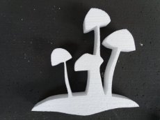 Mushroom3 /3cm Kleeblatt in styropor, 3cm dicke