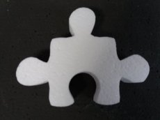 Puzzle in polystyrene , thickness 3cm