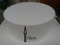 Ø 25cm Disque rond en polystyrène,  10cm de haut