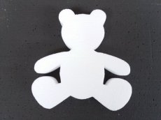 Teddy bear in polystyrene , thickness 3cm