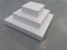VTS1 Gâteau carré en polystyrène, set 10cm+20cm+30cm+40cm