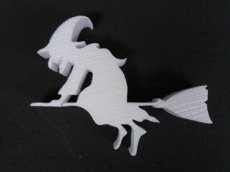 Witch1 /3cm Witch in polystyrene , thickness 3cm